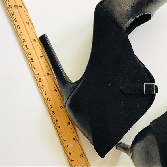 Scarpa Black Leather & Suede Heels - Picture 12 of 13